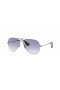 Ray-Ban RB3558 L (58 - 14) con lenti Blu e Nero frame Occhiali da sole