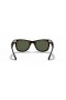 Ray-Ban RB2140F Original Wayfarer Classic L (52 - 22) con lenti Verdi e Tortoise frame Occhiali da sole