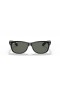 Ray-Ban RB2132 New Wayfarer Classic M (55 - 18) con lenti Verde e telaio Nero Occhiali da sole