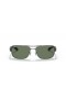 Ray-Ban RB3522 XXL (61 - 17) con lenti Verdi e Silver frame Occhiali da sole