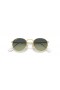 Ray-Ban RB3447 Round Metal L (53 - 21) con lenti Verdi e Oro frame Occhiali da sole