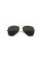 Ray-Ban RB3025 Aviator Classic M (55 - 14) con lenti Nere e montatura in Oro Occhiali da sole