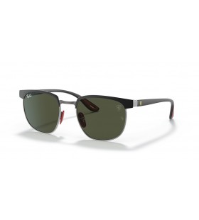 Ray-Ban RB3698M Scuderia Ferrari Collection L (53 - 20) con lenti Verde e telaio Nero Occhiali da sole