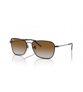 Ray-Ban RBR0102S Caravan Inverso XL (58 - 15) con lenti Marrone e Nero frame Occhiali da sole
