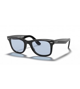 Ray-Ban RB2140F Original Wayfarer Classic L (52 - 22) con lenti Blu e Nero frame Occhiali da sole