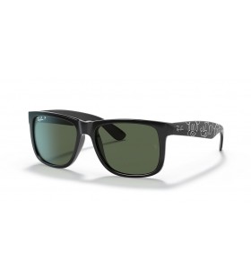Ray-Ban RB4165 Justin Mickey D20 S (54 - 16) con lenti Verde e telaio Nero Occhiali da sole