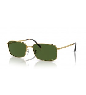 Ray-Ban RB3717 XL (57 - 18) con lenti Verdi e Oro frame Occhiali da sole