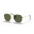 Ray-Ban RB3548N Esagonale Lenti Piatte M (51 - 21) con lenti Verdi e Oro frame Occhiali da sole