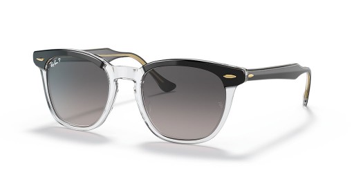 Ray-Ban RB2298FホークアイL(54-21)灰色のレンズとグレーフレームサングラス