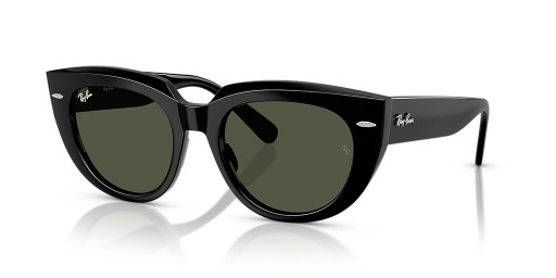 Ray-Ban RB2286Doreen M(49-20)グリーンレンズは、黒フレームサングラス