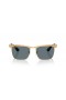 Ray-Ban RB3875WayfarerデラックスL(53-18)ブルーレンズゴールドフレームサングラス