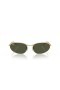 Ray-Ban RB3734XL(59-18)グリーンレンズ-ゴールドフレームサングラス
