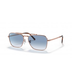 Ray-Ban RB3636新しいキャラバンM(55-15)ブルーレンズやピンクのフレームサングラス