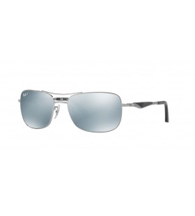 Ray-Ban RB3515XXL(61-17)シルバーレンズや銀のフレームサングラス