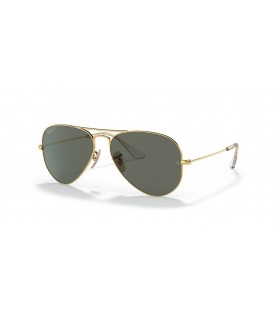 Ray-Ban RB3025Kアビエイター Solid Gold XL(58-14)グリーンレンズ-ゴールドフレームサングラス