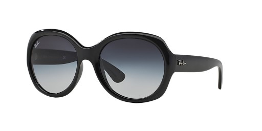 Ray-Ban RB4191 M (57 - 19), med Grå linser og Svart frame Solbriller