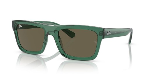 Ray-Ban RB4396F Warren Bio-Basert XL (57 - 20) med Brune linser og Grønn frame Solbriller