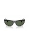 Ray-Ban RB4453 Rovdyr Liteforce XXL (59 - 20) med Grønne linser og Svart frame Solbriller