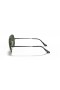 Ray-Ban RB3689 Aviator Metall II M (55 - 14) med Grønne linser og Svart frame Solbriller
