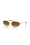 Ray-Ban RB3734 L (56 - 18) med Brune linser og Gull frame Solbriller