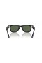 Ray-Ban RW4006 Ray-Ban | Meta Wayfarer L (53 - 22) med Grønne linser og Svart frame Solbriller