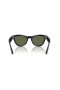 Ray-Ban RW4010 Ray-Ban | Meta jefferson clinton M (52 - 20) med Grønne linser og Svart frame Solbriller