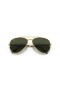 Ray-Ban RB3625 Nye Aviator XXL (62 - 14) med Grønne linser og Gull frame Solbriller