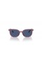 Ray-Ban RB9097S Elliot Barn XS (46 - 16) med Blå linser og Rosa frame Solbriller
