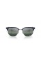 Ray-Ban RB4416 Nye Clubmaster XL (53 - 20) Sølv med linser og Solbriller Blå ramme