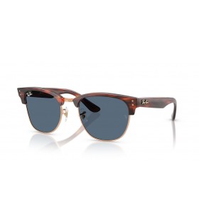 Ray-Ban RBR0504S Clubmaster Omvendt L (54 - 21) med BlÃ¥ linser og Gull frame Solbriller