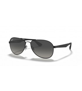 Ray-Ban RB3549 XL (61 - 16) med Grå linser og Svart frame Solbriller