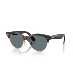 Ray-Ban RB2341 Clubmaster Måte M (51 - 19), med Blå linser og Havana frame Solbriller
