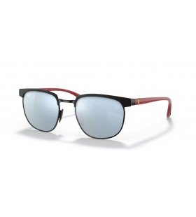 Ray-Ban RB3698M Scuderia Ferrari Samling L (53 - 20) Sølv med linser og Svart frame Solbriller