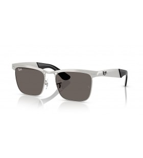 Ray-Ban RB3875 Wayfarer Deluxe-XXL (56 - 18) med GrÃ¥ linser og SÃ¸lv frame Solbriller