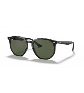 Ray-Ban RB4306 L (54 - 19), med GrÃ¸nne linser og Svart frame Solbriller