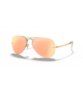 Ray-Ban RB3449 L (59 - 14) med Kobber linser og Gull frame Solbriller