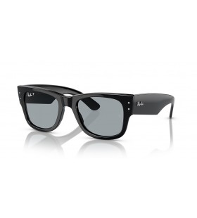 Ray-Ban RB0840S Mega Wayfarer M (51 - 21) med BlÃ¥ linser og Svart frame Solbriller