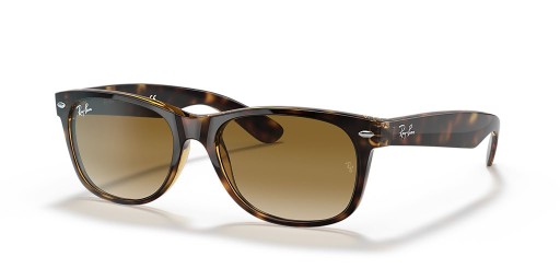 Okulary przeciwsłoneczne Ray-Ban RB2132 New Wayfarer Classic XL (58-18) z brązowymi soczewkami i черепаховой oprawce