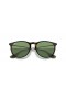 Okulary przeciwsłoneczne Ray-Ban Erika RB4171 Color Mix M (54-18) z zielonymi soczewkami i черепаховой oprawce