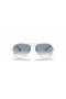Okulary przeciwsłoneczne Ray-Ban RB3025 Aviator Gradient M (55-14) z niebieskimi soczewkami i złotej oprawce