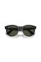 Okulary przeciwsłoneczne Ray-Ban RB2241 Wayfarer Way L (51-21) z zielonymi soczewkami i czarnej oprawce