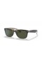 Okulary przeciwsłoneczne Ray-Ban RB2132 New Wayfarer Color Mix M (55-18) z zielonymi soczewkami i czarnej oprawce