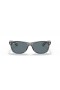 Okulary przeciwsłoneczne Ray-Ban RB2132 New Wayfarer Classic XL (58-18) z niebieskimi soczewkami i szarej oprawce