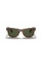 Okulary przeciwsłoneczne Ray-Ban RB4340 Wayfarer Ease M (50-22) z zielonymi soczewkami i черепаховой oprawce