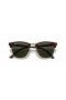 Okulary przeciwsłoneczne Ray-Ban Clubmaster RB3016 Classic M (49-21) z zielonymi soczewkami i черепаховой oprawce