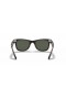Okulary przeciwsłoneczne Ray-Ban RB2140 Original Wayfarer Classic L (50-22) z zielonymi soczewkami i черепаховой oprawce