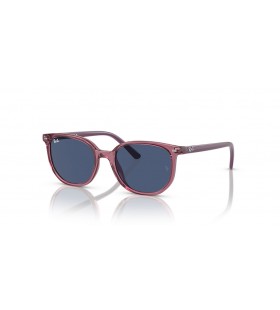 Okulary przeciwsłoneczne Ray-Ban RB9097S Elliot Kids XS (46-16) z niebieskimi soczewkami i różowym oprawce