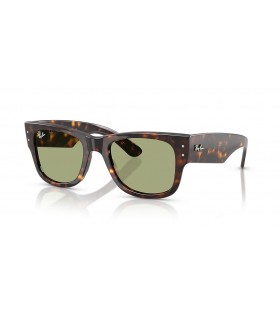 Okulary przeciwsłoneczne Ray-Ban RB0840S Mega Wayfarer Summer Capsule M (51-21) z zielonymi soczewkami i черепаховой oprawce