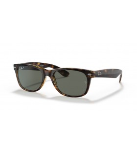 Okulary przeciwsÅ‚oneczne Ray-Ban RB2132 New Wayfarer Classic M (55-18) z zielonymi soczewkami i Ñ‡ÐµÑ€ÐµÐ¿Ð°Ñ…Ð¾Ð²Ð¾Ð¹ oprawce