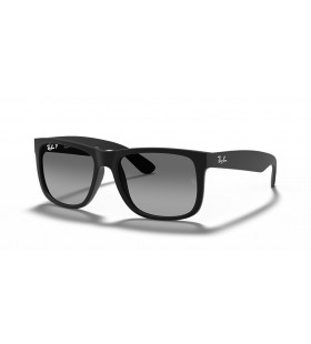 Okulary przeciwsÅ‚oneczne Ray-Ban RB4165 Justin Classic S (54-16) z szarymi soczewkami i czarnej oprawce